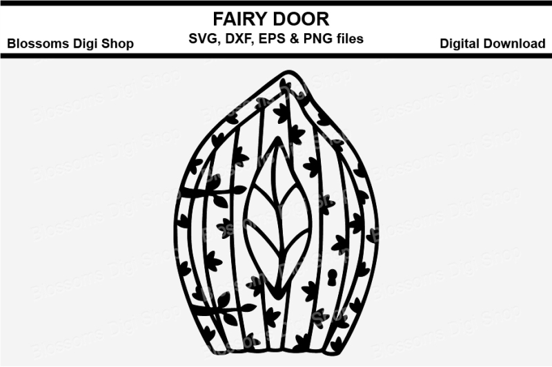 Download Free Fairy Door Cut File Svg Eps Dxf And Png Files Crafter File