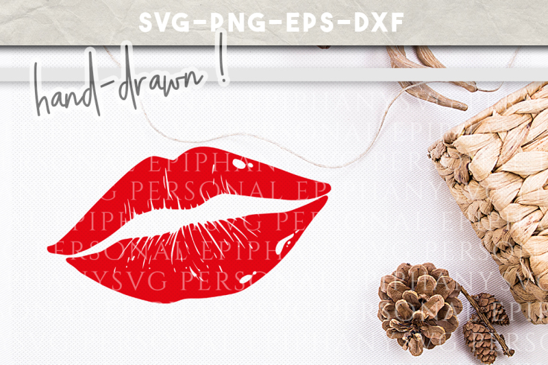 Download Free Lips Svg Clip Art Hand Drawn Dxf Eps Png Cut File Crafter File SVG, PNG, EPS, DXF File