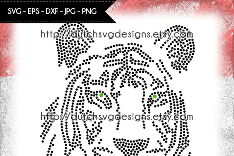 Download Hotfix Rhinestone Ss10 Tiger Pattern Rhinestone Template Tiger Svg By Dutch Svg Designs Thehungryjpeg Com