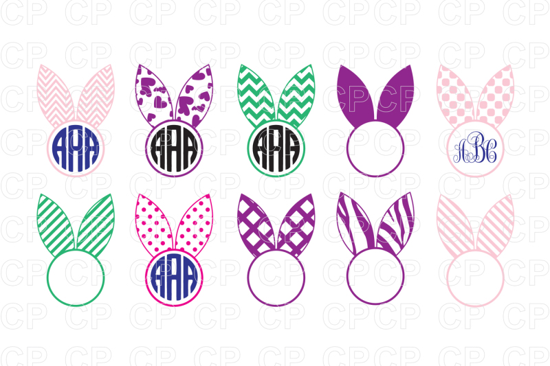 Download Free Easter Bunny Ears Bundle Svg Cut Files Bunny Svg Crafter File