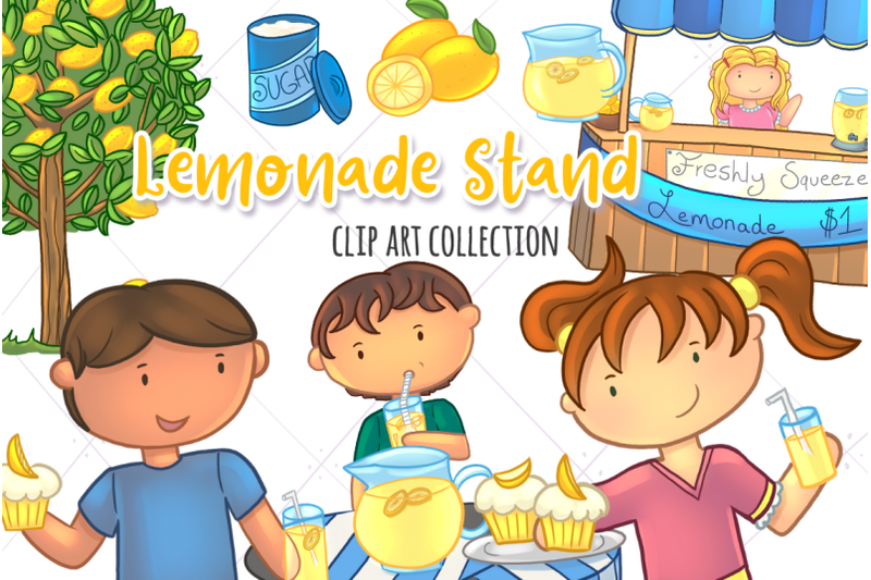 Summer Lemonade stand By Keepin' It Kawaii | TheHungryJPEG