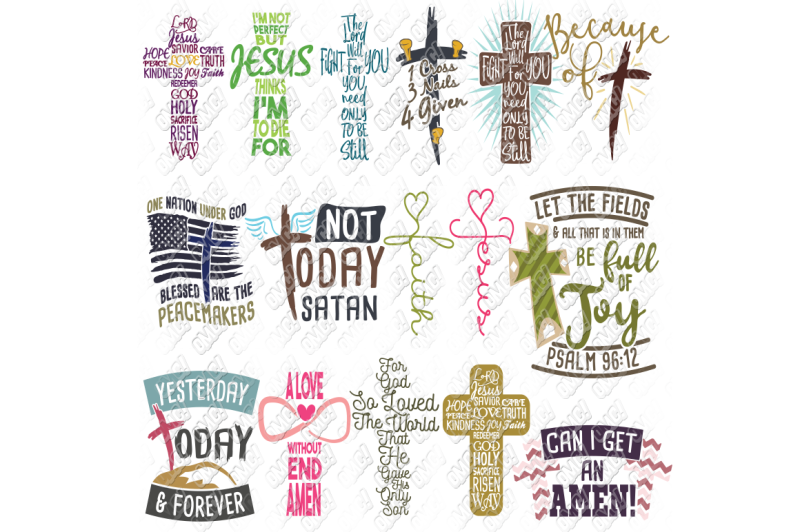 Christian Cross Bible Verse SVG in SVG/DXF/PNG/JPEG/EPS By