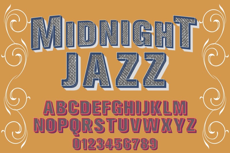 Vintage Alphabet Typeface Handcrafted Vector Label Design Jazz By Vintage Font Thehungryjpeg Com