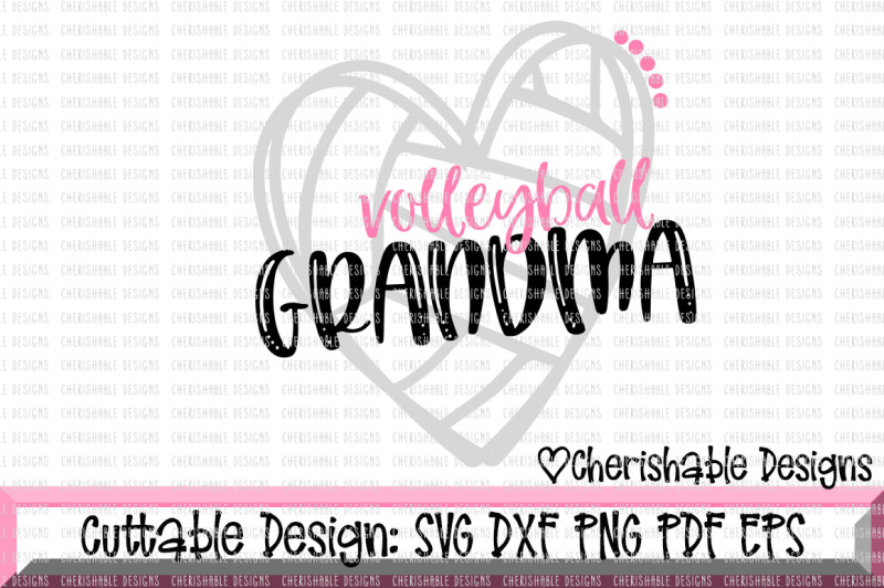 Download Volleyball Grandma Cutting File By Cherishable Designs ...