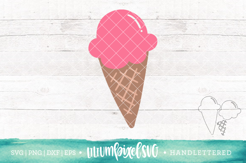 Ice Cream Doodle By Lilium Pixel SVG | TheHungryJPEG