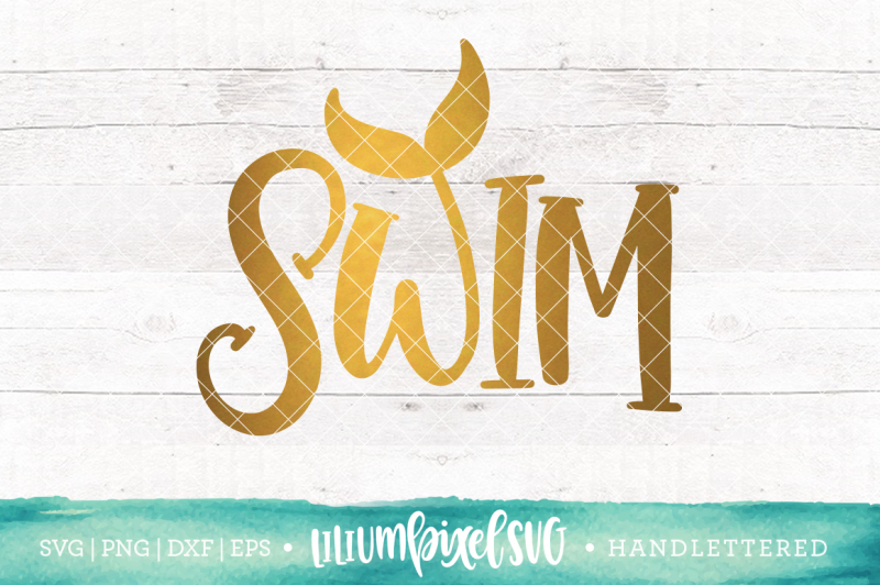 Swim With Tail Scalable Vector Graphics Design Svg Files Quotes For Machine