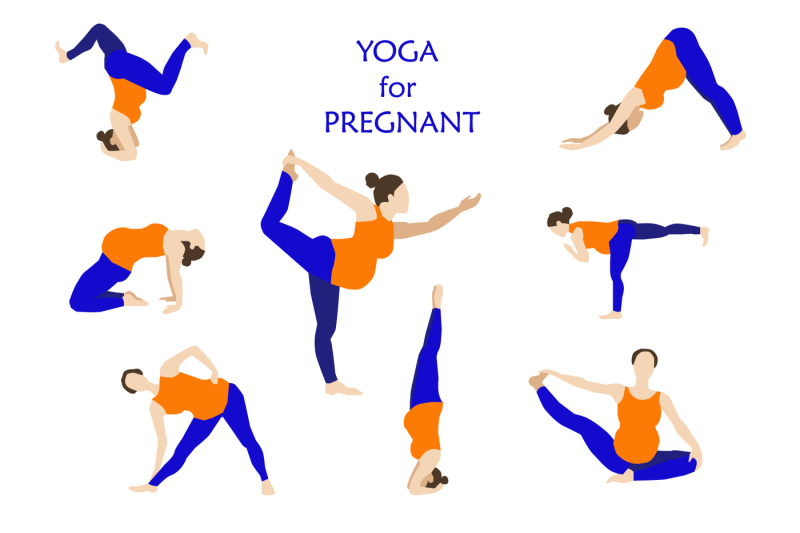 Free Yoga for Pregnant Woman Vector Illustration 122182 Vector Art at  Vecteezy