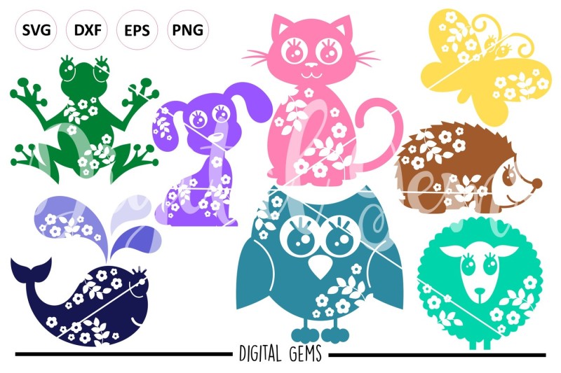 Download Free Floral Animals Crafter File