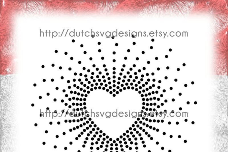 SS20 Hotfix rhinestone heart pattern, rhinestone template, heart svg By Dutch SVG Designs | TheHungryJPEG