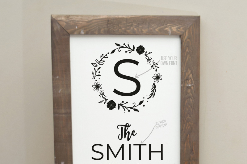 Download Free Family Personalized Name Farmhouse Sign Cut File ...