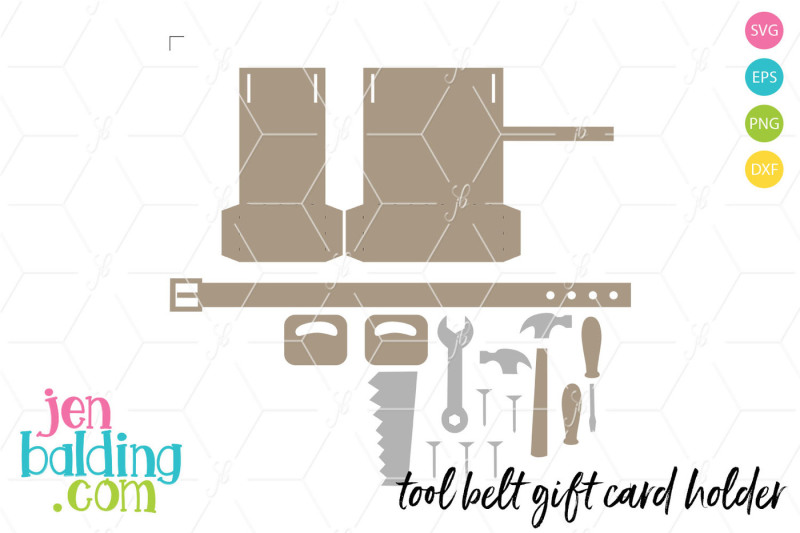 Download Free Tool Belt Gift Card Holder Crafter File Download Free Svg Cut Files Diy Project Using Cricut Silhouette