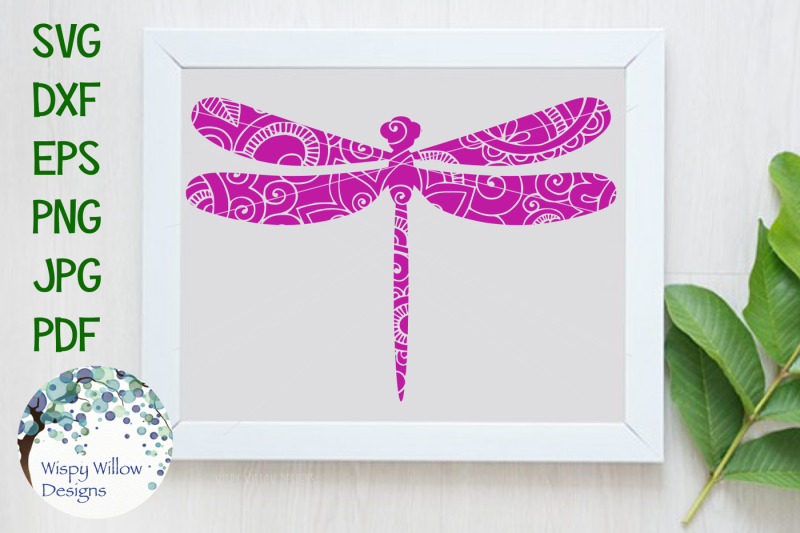 Download Free Dragonfly Zentangle Animal Cut File Crafter File Download Free Svg Files Available In Multiple Formats