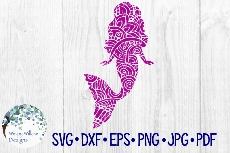 Download Free Mermaid Zentangle Beach Ocean Svg Dxf Eps Png Jpg Pdf Crafter File Best Free Svg Cut Files SVG, PNG, EPS, DXF File