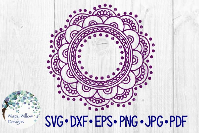 Download Free Mandala Name Monogram Border Frame Crafter File Free Svg Cut Files Lovesvg SVG, PNG, EPS, DXF File