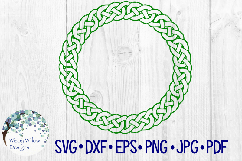 Free Celtic Knot Circle Name Monogram Border Frame Crafter File Free Black Cat Silhouette Svg