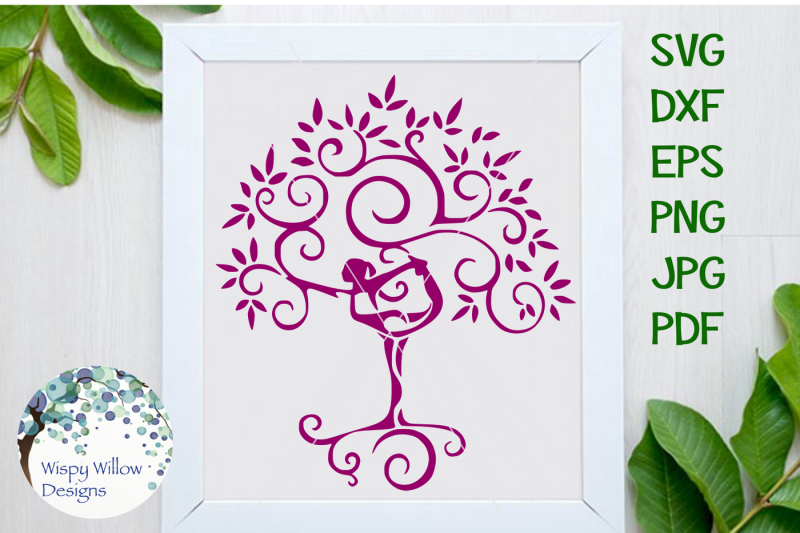 Download Free Yoga Tree Dancer Svg Dxf Eps Png Jpg Pdf Crafter File