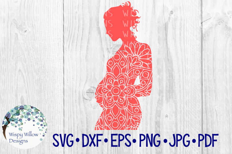 Download Free Pregnant Woman Floral Mandala Life Svg Dxf Eps Png Jpg Pdf Crafter File Download Free Svg Files Design Cricut