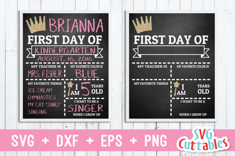 Download Free First Day Of School | Last Day Of School Crafter File