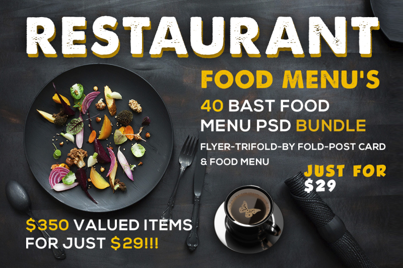 Food Menu Bundle By Afzaal Graphics | TheHungryJPEG