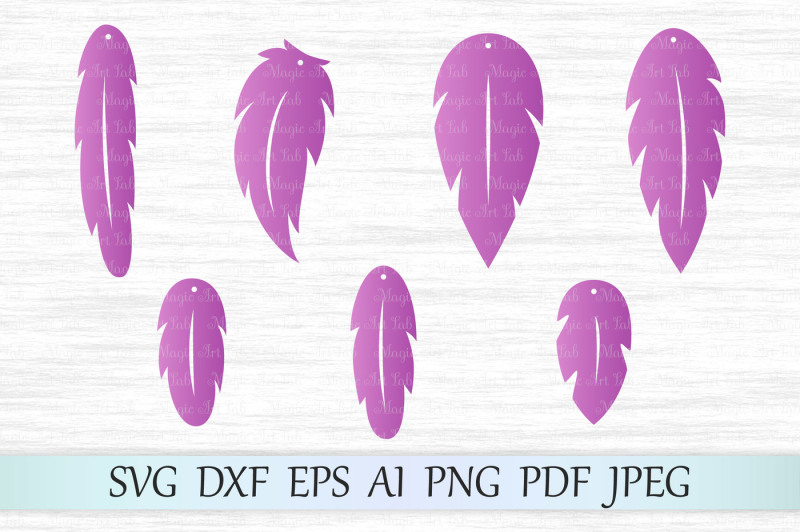 Free Feather Earrings Svg Dxf Eps Ai Png Pdf Jpeg Crafter File Free Svg Cut Files Dxf Eps And Png Create Cricut Explore Silhouette