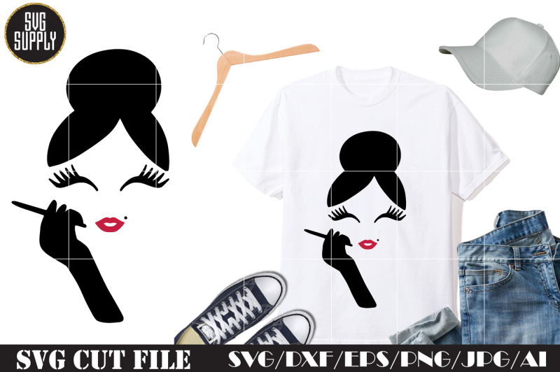 Fashion Girl SVG Cut File By SVGSUPPLY | TheHungryJPEG