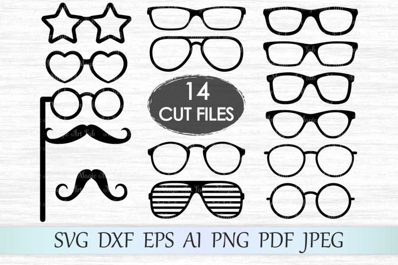 Hipster Glasses Svg Dxf Eps Ai Png Pdf Jpeg Design Download Svg Files Quotes For Machine