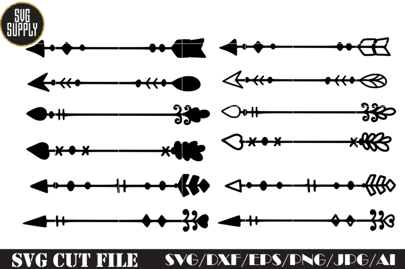 Download Free Arrow Set SVG Cut File Crafter File - Free SVG Files ...