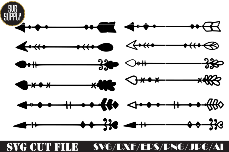 Download Free Arrow Set Svg Cut File Crafter File