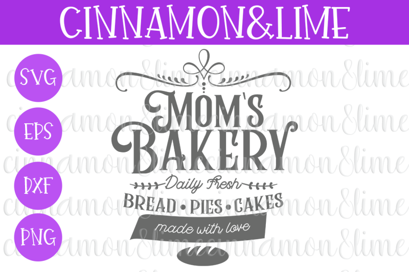 Free Mom S Bakery Vintage Sign Svg Crafter File New Svg Cut Files For Cut