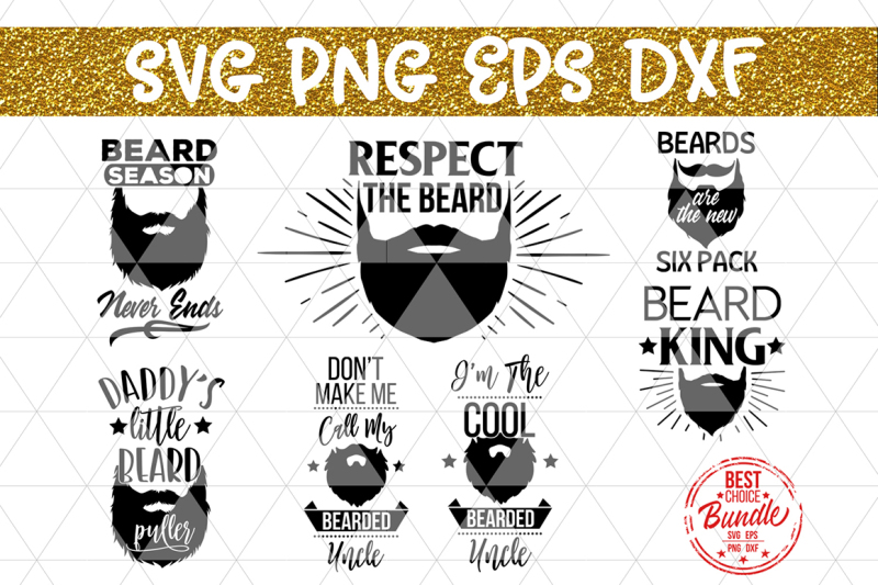 Download Free Free Beard Bundle Svg Cut Files Hipster Beard Man Sayings Dxf Png Eps Crafter File PSD Mockup Template