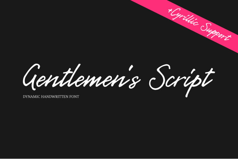 Gentlemen S Script By Pinata Thehungryjpeg Com