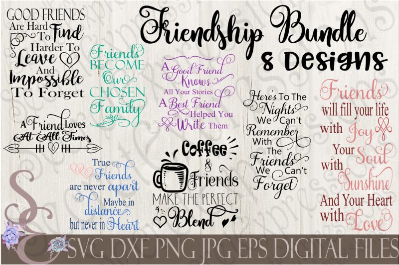 Download Friend Friendship SVG Bundle By SecretExpressionsSVG | TheHungryJPEG.com