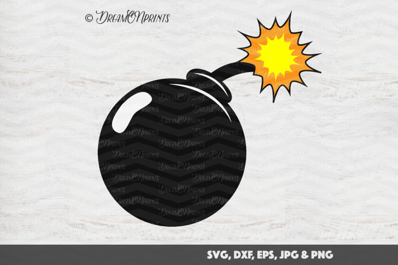 Free Bomb Svg Vector Illustration Crafter File Free Cut Files Svg Dxf Eps And Png Files