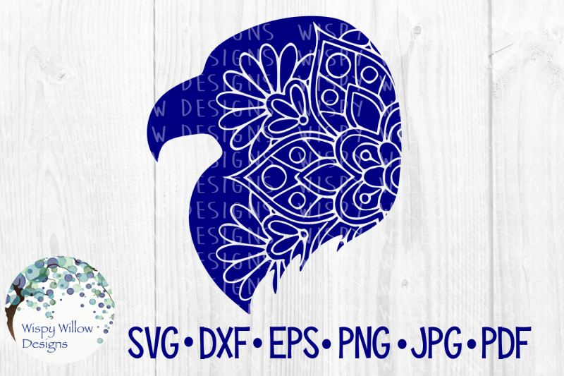 Eagle Head Mandala, Patriotic, Bird, SVG/DXF/EPS/PNG/JPG ...