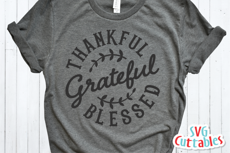 Download Free Thankful Grateful Blessed | Autumn | Fall Cut File ...