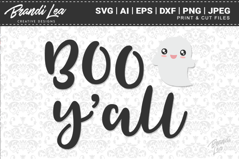 Download Free Boo Y'All Svg Cutting Files Crafter File