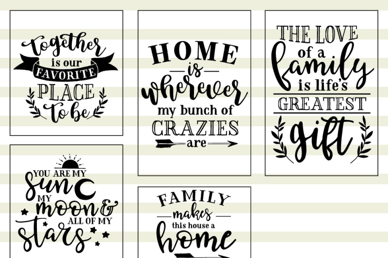 Family Love Quote SVG Cut Files Bundle By Caluya Design | TheHungryJPEG.com