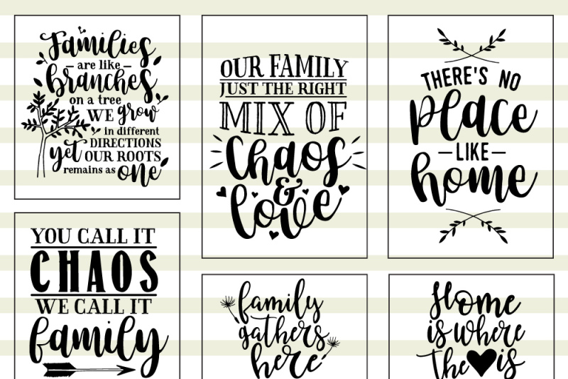 Download Family Love Quote SVG Cut Files Bundle By Caluya Design ...