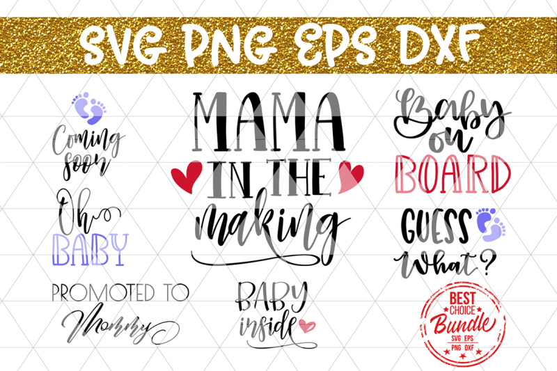 Birth Announcement Svg Bundle New Baby Svg Eps Dxf Png Scalable Vector Graphics Design Free Svg Files Download
