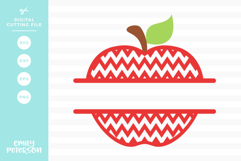 Download Free Monogram Chevron Apple SVG DXF Crafter File - Free ...