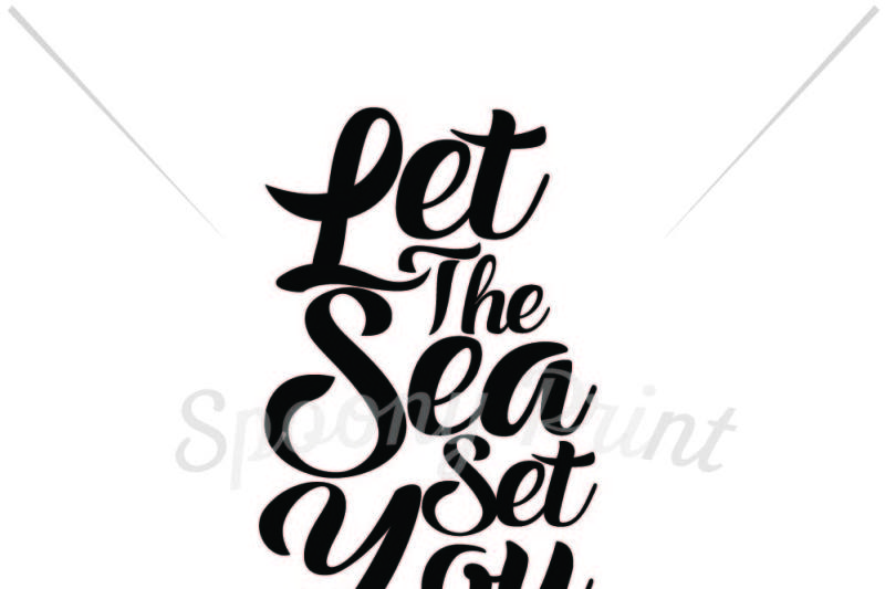 Let The Sea Set You Scalable Vector Graphics Design Free All Svg File Download