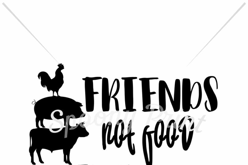 Free Friends not food Crafter File, Cut SVG Files On Cricut Expression: Fre...