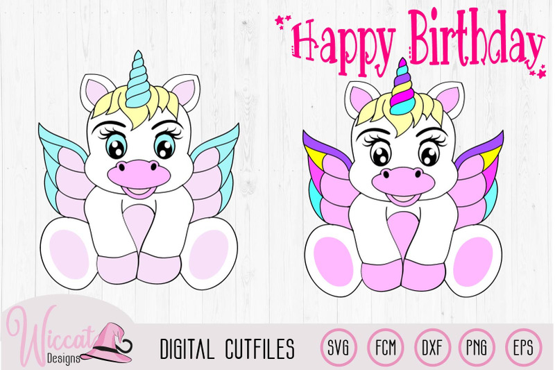 Baby Unicorn, unicorn wings svg, Baby svg, Birthday svg, Nursery svg By