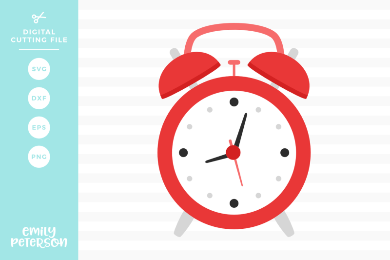 Alarm Clock Svg Dxf Design Best Free Svg File Design Resource