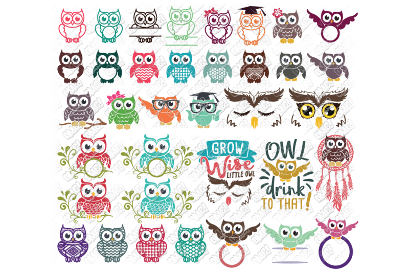Download Free Owl SVG Monogram Bundle in SVG/DXF/PNG/JPG/EPS ...