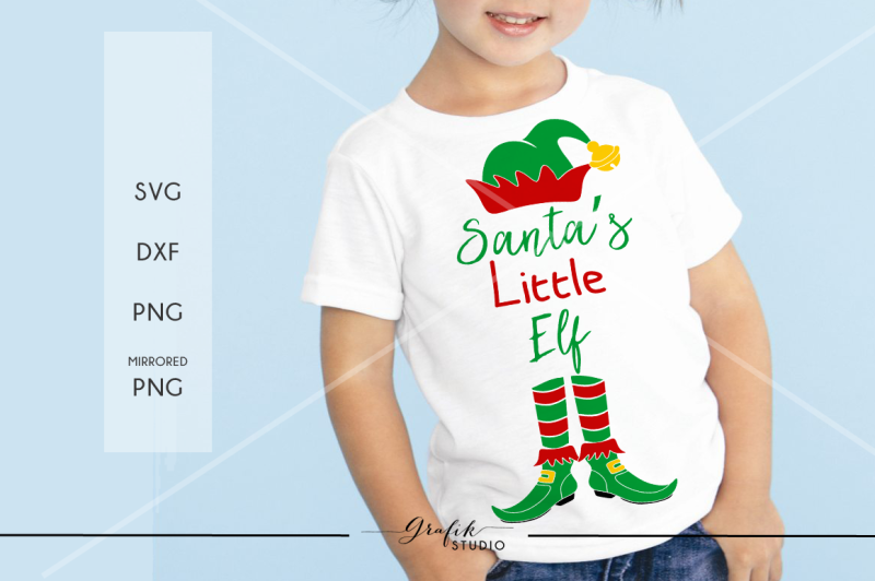 Download Free Santas Little Elfáchristmas Svg File Dxf File Png File Crafter File