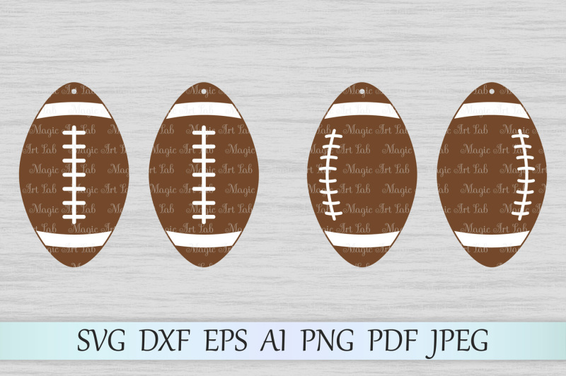 Download Free Football Earrings Svg Football Earrings Cut File Dxf Png Pdf Eps Crafter File