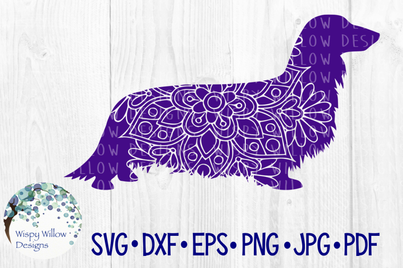 Download Free Long Haired Dachshund Mandala Weiner Dog Svg Dxf Eps Png Jpg Pdf Crafter File 20766 Free Svg Files For Cricut Silhouette And Brother Scan N Cut PSD Mockup Templates