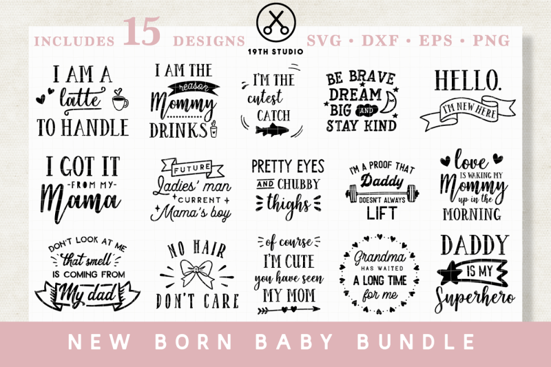 Download Free New born baby SVG Bundle Crafter File - Free SVG ...