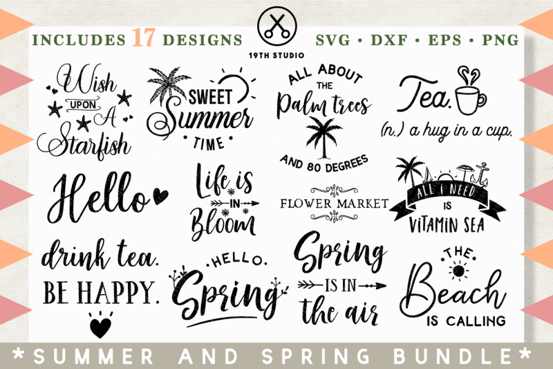 Download Free Spring And Summer Bundle Svg Free Cut Files For Silhouette